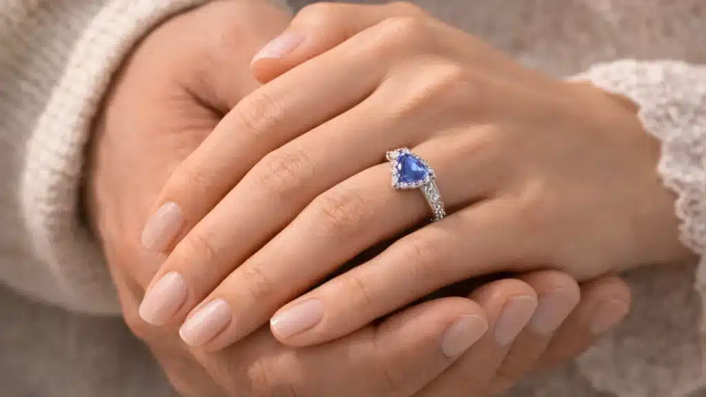 anillo compromiso corazon